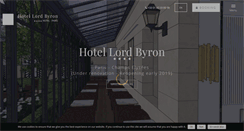 Desktop Screenshot of hotel-lordbyron.com
